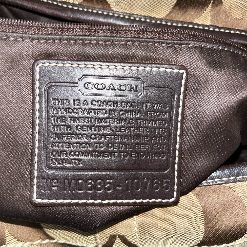 Vintage Y2K Coach Signature Large Hobo Bag - Picture 7 of 17